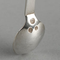 GEORG JENSEN Pyramid 830 Silver Mocha Spoons - Set of 6