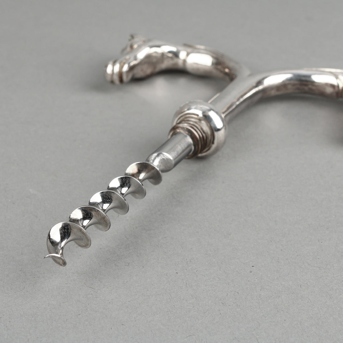 HERMÈS Horse Head Silverplate Corkscrew