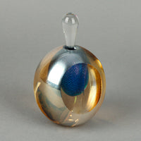 ROBERT EICKHOLT Art Glass Perfume Bottle - Mirror Lustre