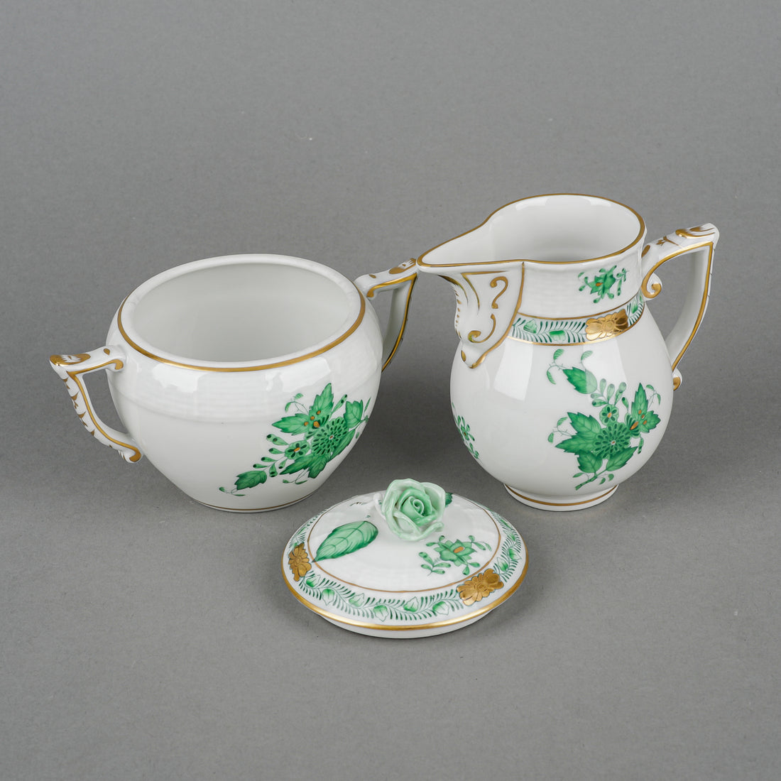 HEREND Chinese Bouquet Coffee Set