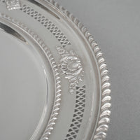 BIRKS Sterling Silver Gadroon Pierced Repousse Tray