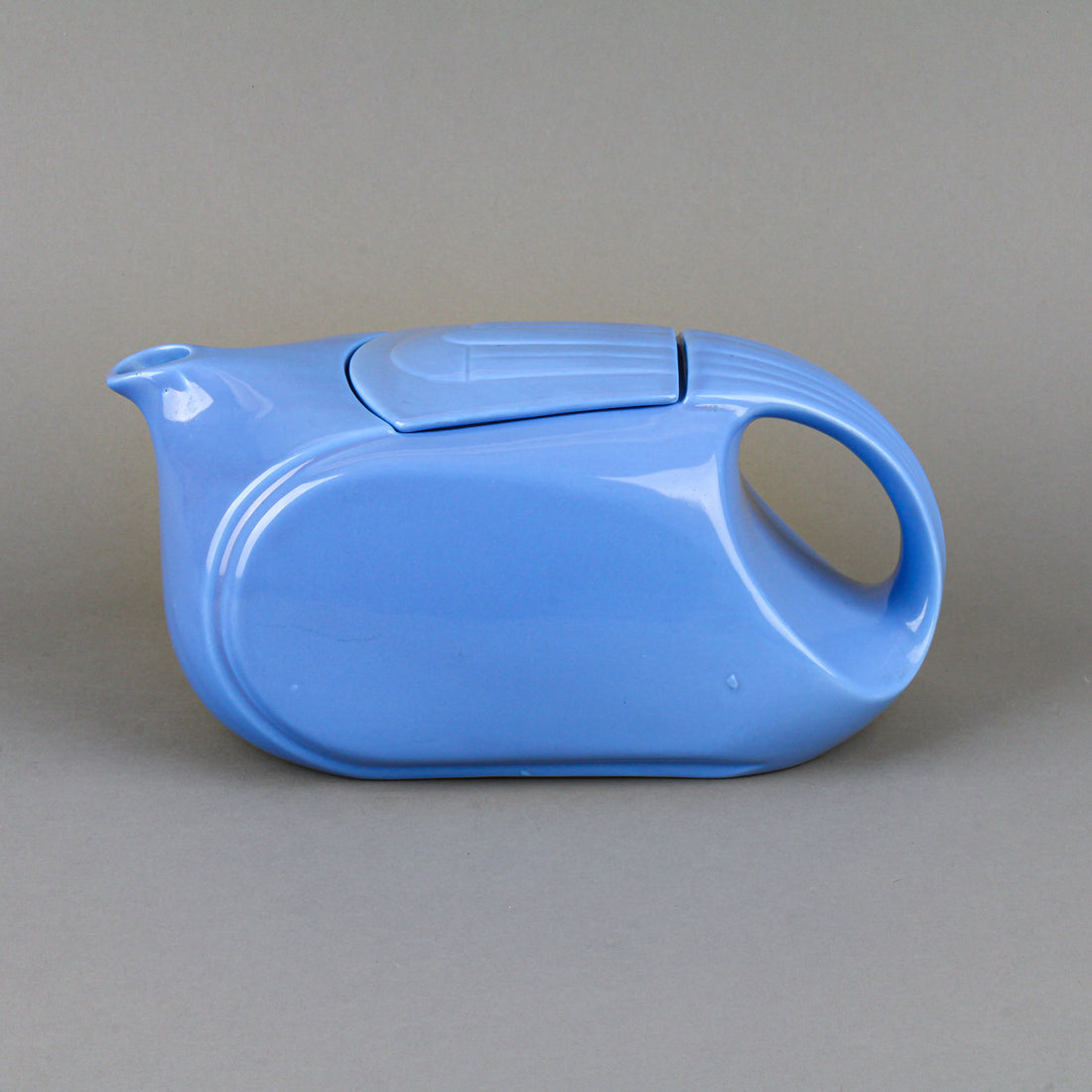 HALL For Westinghouse Blue Art Deco Teapot