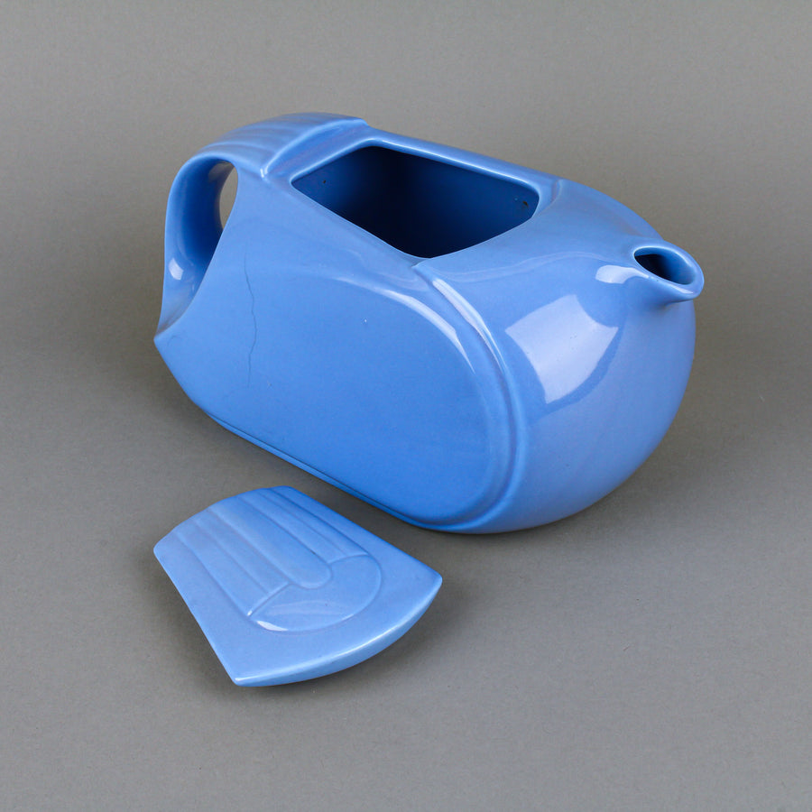 HALL For Westinghouse Blue Art Deco Teapot