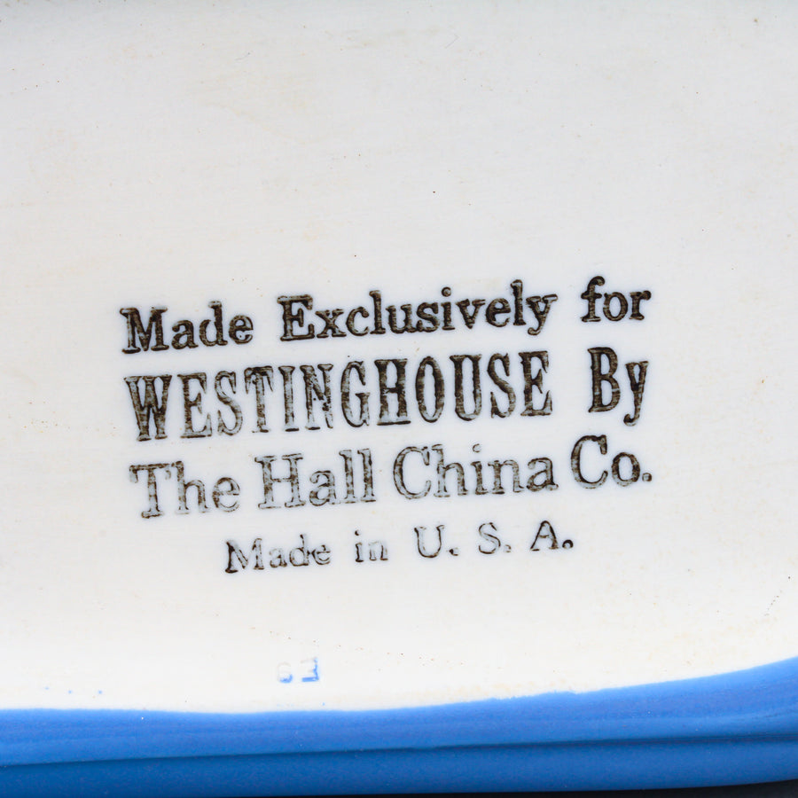 HALL For Westinghouse Blue Art Deco Teapot