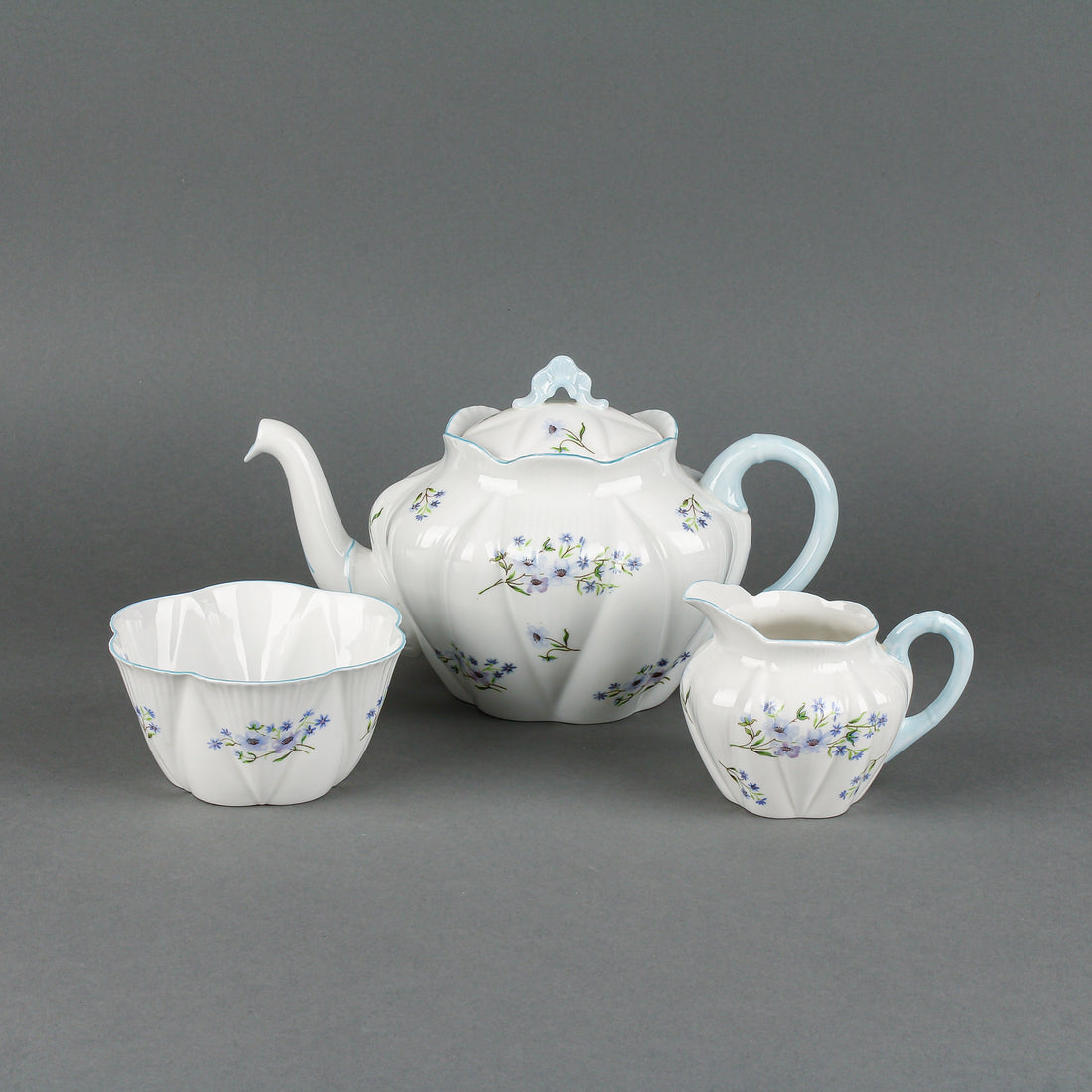 SHELLEY Blue Rock Tea Service