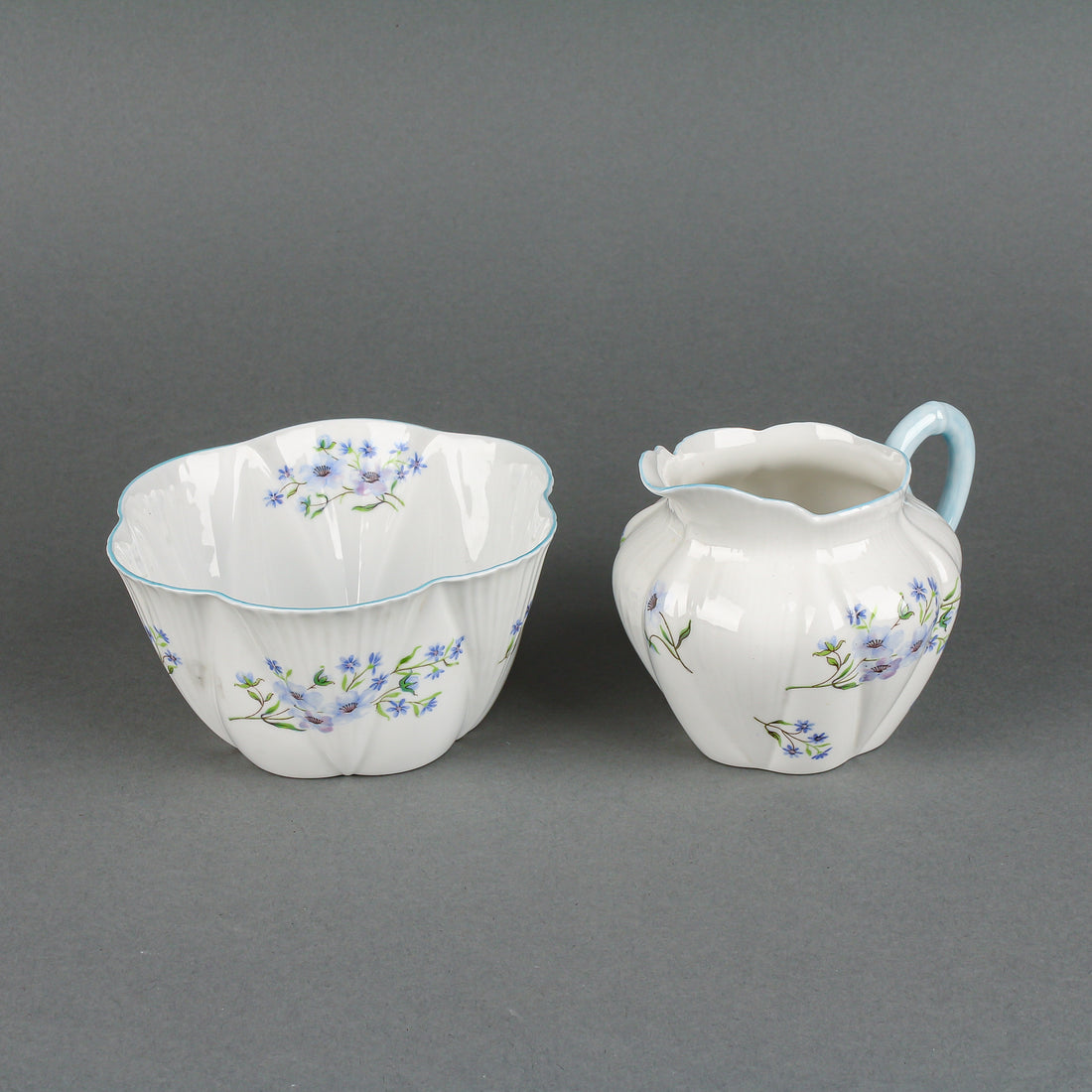 SHELLEY Blue Rock Tea Service