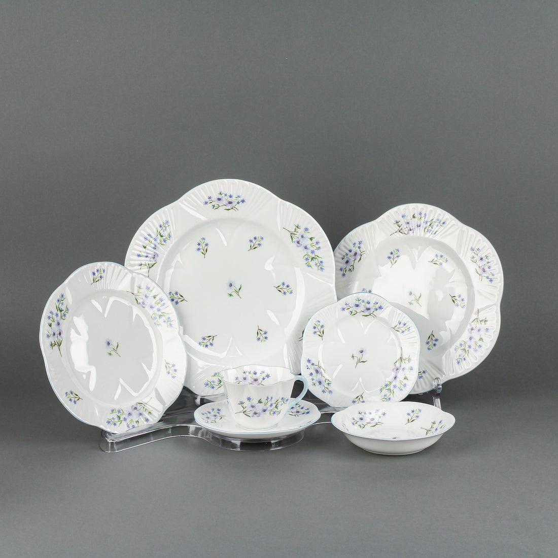 SHELLEY Blue Rock - 11 Place Settings +