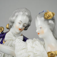 RUDOLSTADT-VOLKSTEDT Figurine Filigree - Couple Dancing