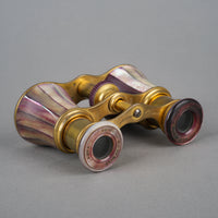 GEIVEROZ & COLMONT PARIS Brass & Abalone Mother-of-Pearl Opera Glasses