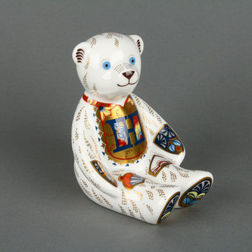 ROYAL CROWN DERBY Alphabet Bear "H" Figurine/Paperweight