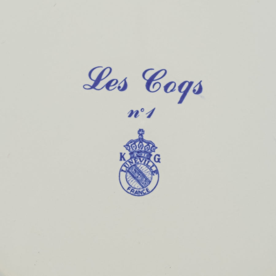 KELLER & GUERIN LUNEVILLE Les Coqs Dinner Plates - Set of 4