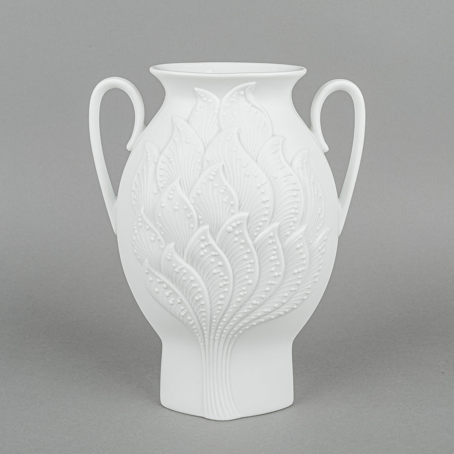 KAISER M. Frey White Bisque Op Art Urn Vase 579