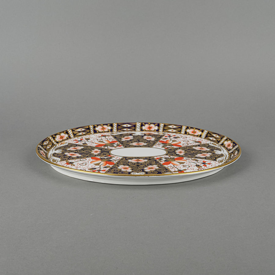 ROYAL CROWN DERBY Traditional Imari 2451 Oval Tray  c.1921