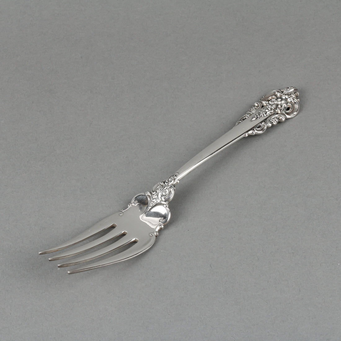 WALLACE Grand Baroque Sterling Silver Serving Fork