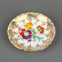 PARAGON B108H Hand-Painted Floral & Gold Filigree Cup & Saucer