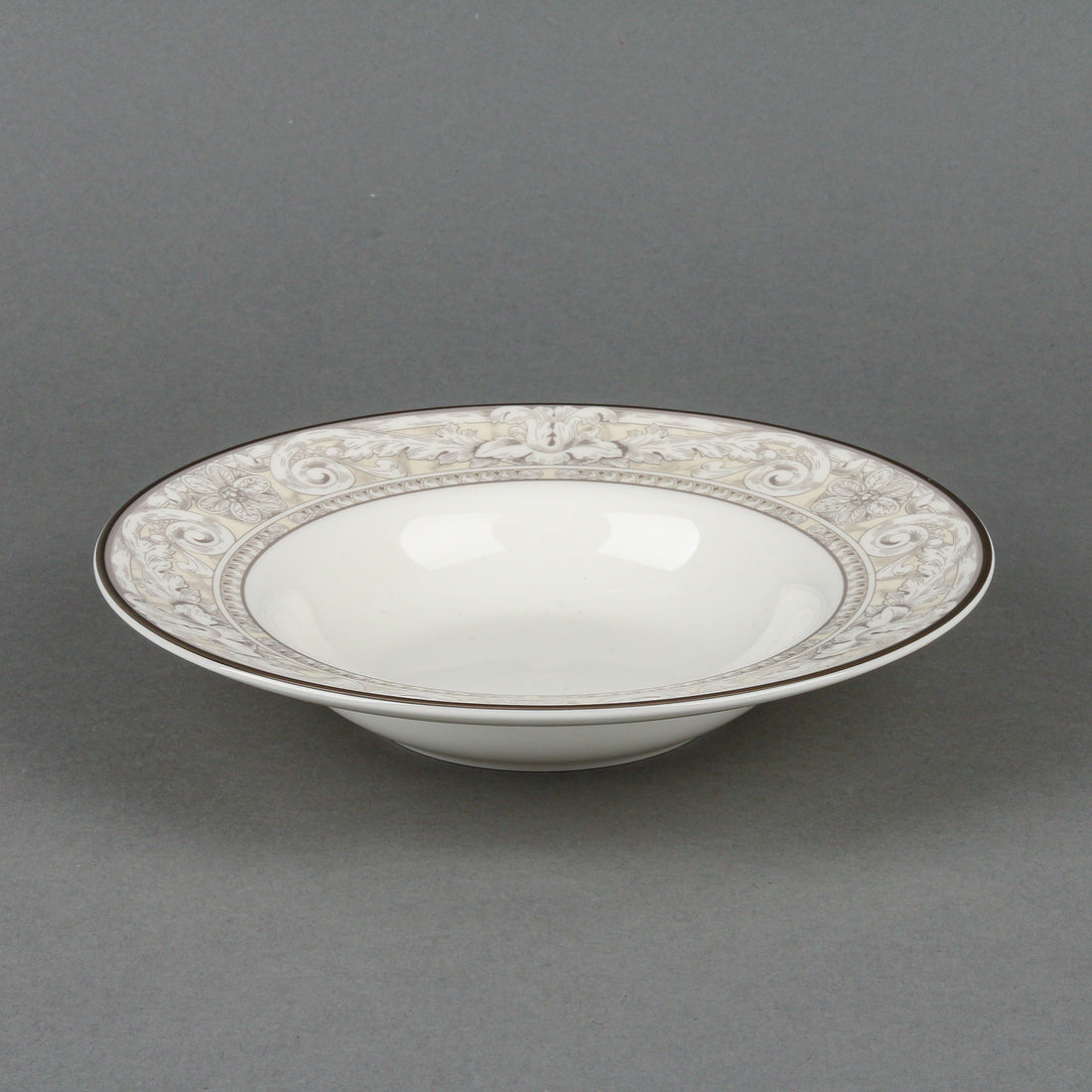 ROYAL DOULTON Naples Platinum Soup Plates - Set of 10
