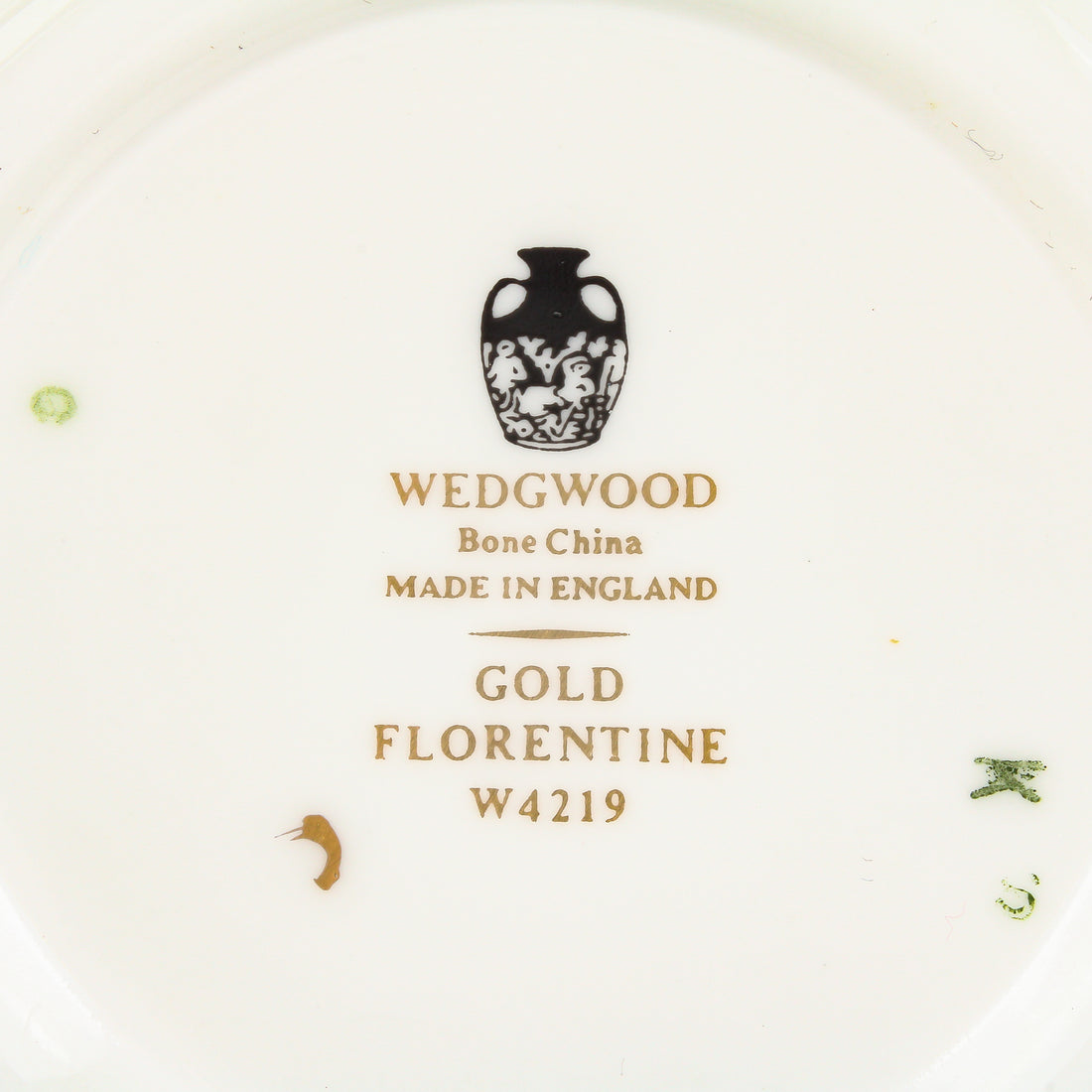 WEDGWOOD Gold Florentine W4219 Cream Soup & Saucers - Set of 7