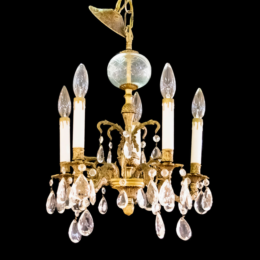 Spanish Brass 5-Light Chandelier