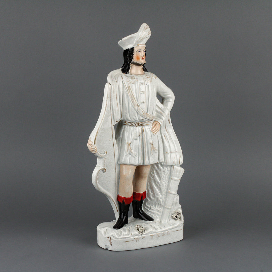 19th Century Staffordshire Rob Roy & William Tell Figurines - Set of 2