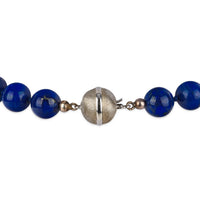 Sterling Silver Lapis Lazuli Bead Necklace