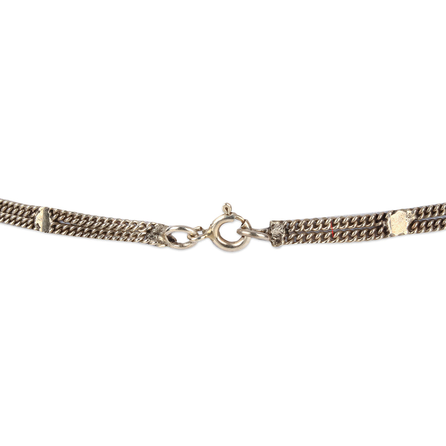 Sterling Silver Marcasite Collarette Necklace