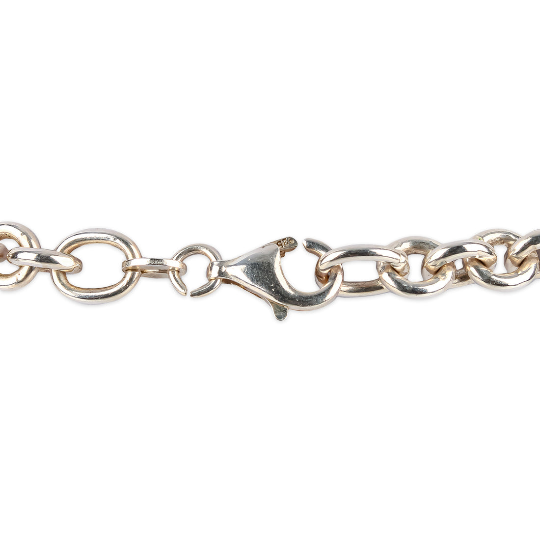 Sterling Silver Round Link Necklace