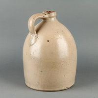 N. EBERHARDT Blue Flower Stoneware Crock Jug
