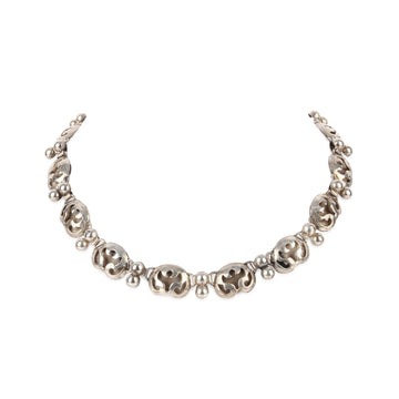 TAXCO Sterling Silver Vintage Angel Shadow Box Necklace