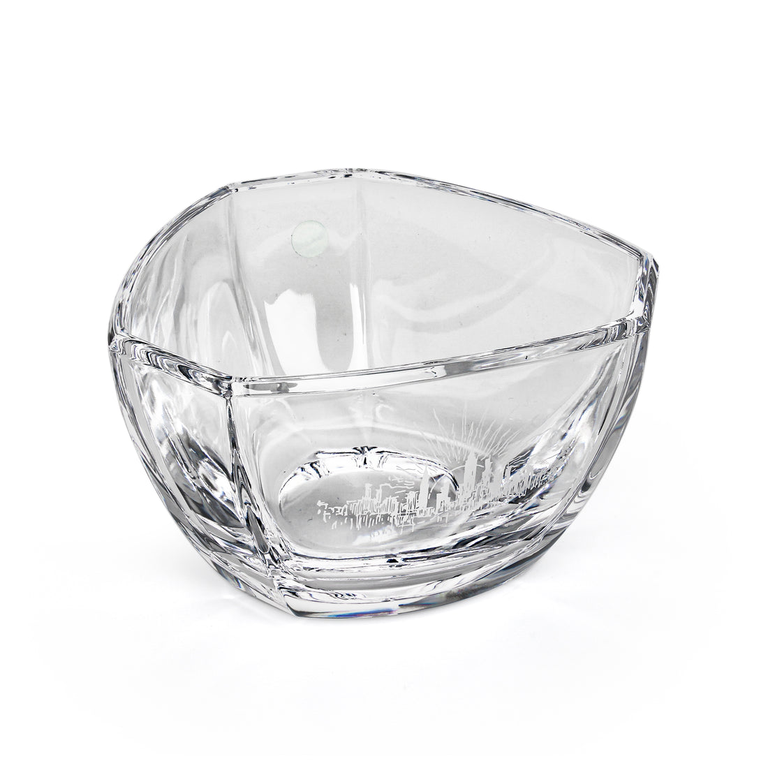 TIFFANY & CO. Crystal NYC Skyline Triangle Bowl