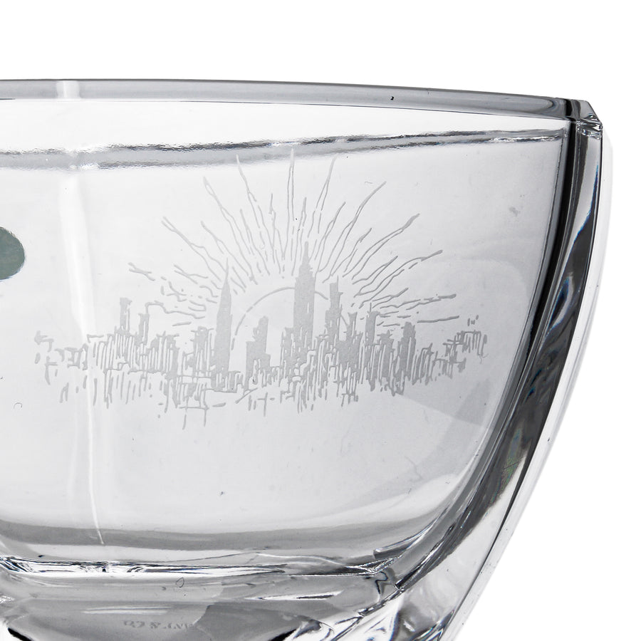 TIFFANY & CO. Crystal NYC Skyline Triangle Bowl