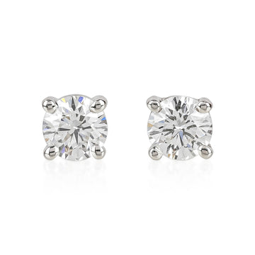 TIFFANY & CO. Platinum 950 Diamond Stud Earrings