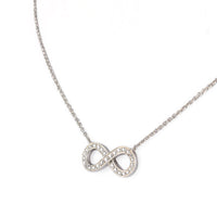TIFFANY & CO. Platinum Diamond Infinity Necklace
