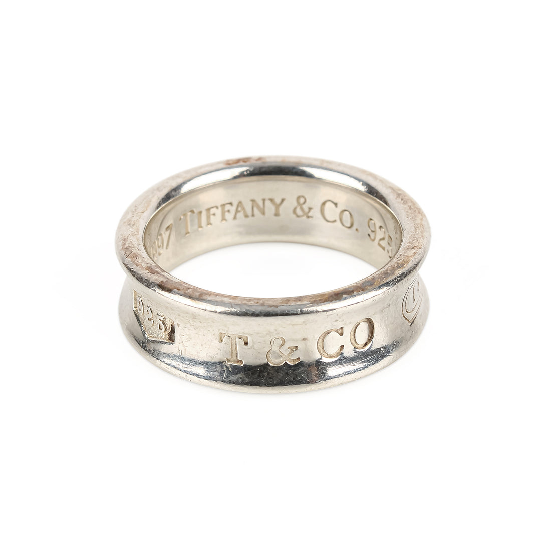 TIFFANY & CO. Sterling Silver 1837 Ring 733
