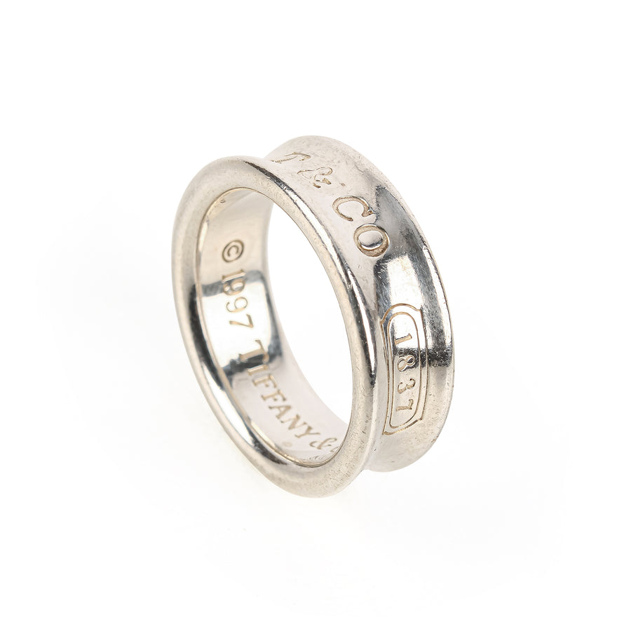 TIFFANY & CO. Sterling Silver 1837 Ring 733