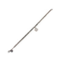 TIFFANY & CO. Sterling Silver Return To Tiffany Blue Heart Bead Bracelet