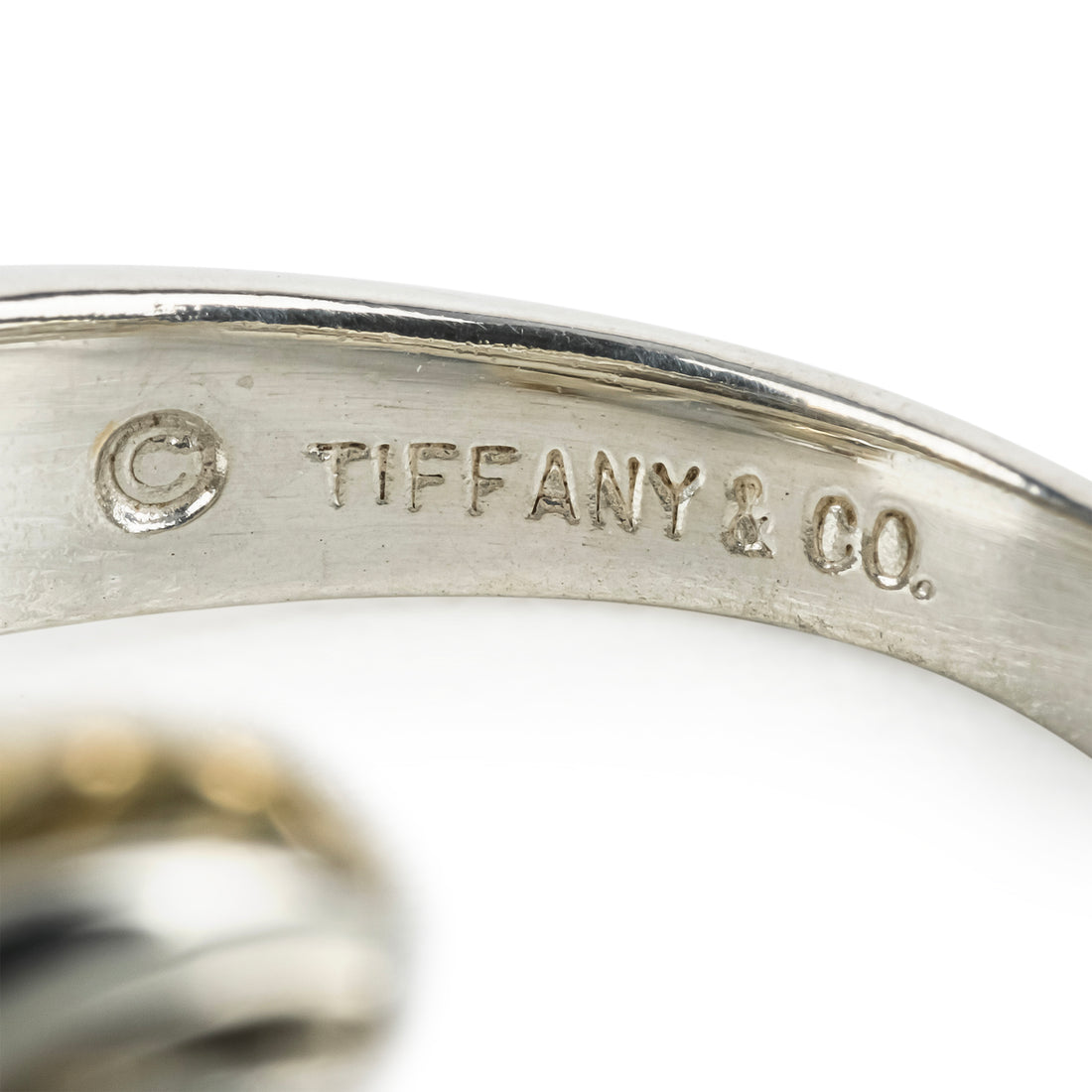 TIFFANY & CO. Sterling Silver 750 Signature X Ring