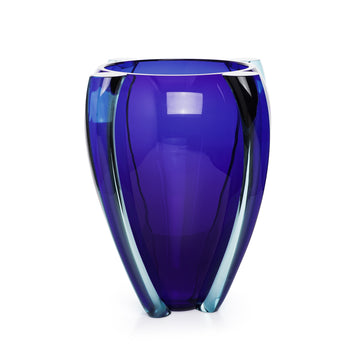 TINA AUFIERO For Venini Murano Glass 'Alboino' Vase - Blue