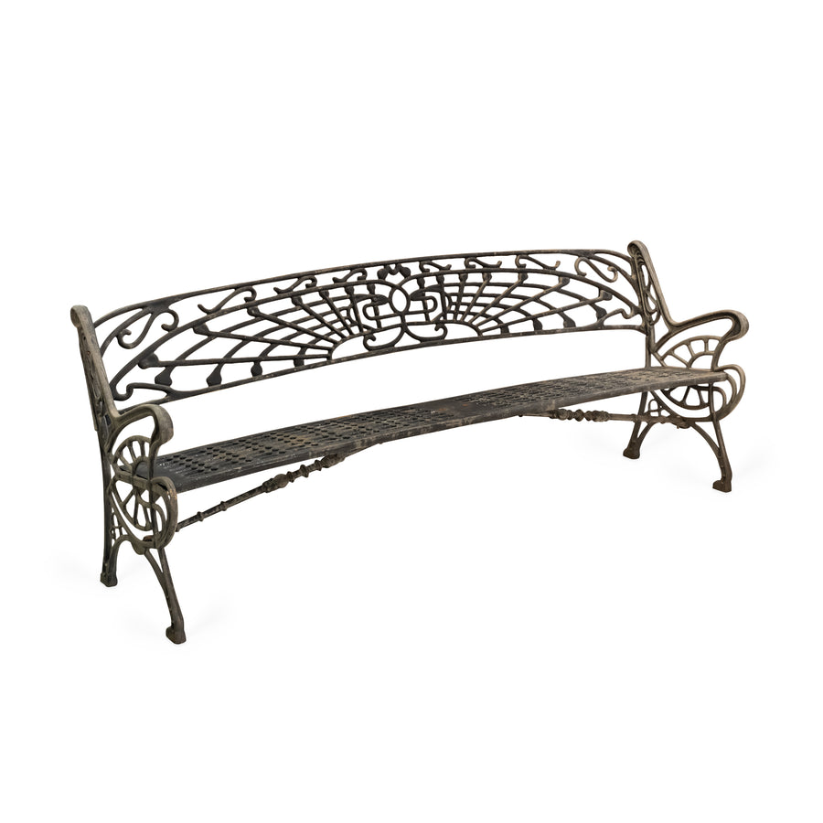 Vintage Cast Iron Bench