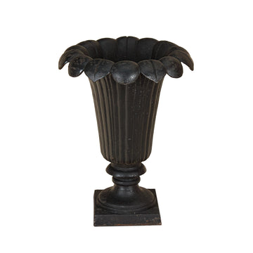 Vintage Cast Iron Garden Urn