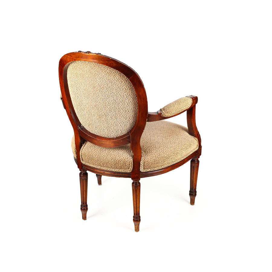 PAIR Vintage Louis Style Fauteuil Chairs