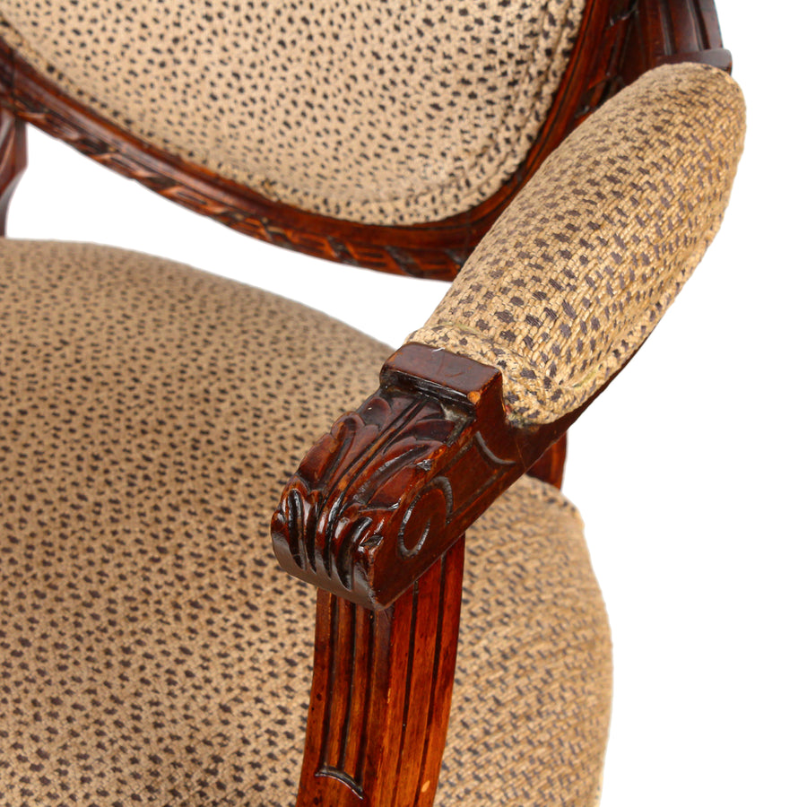PAIR Vintage Louis Style Fauteuil Chairs
