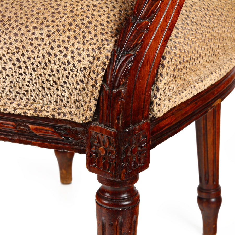 PAIR Vintage Louis Style Fauteuil Chairs