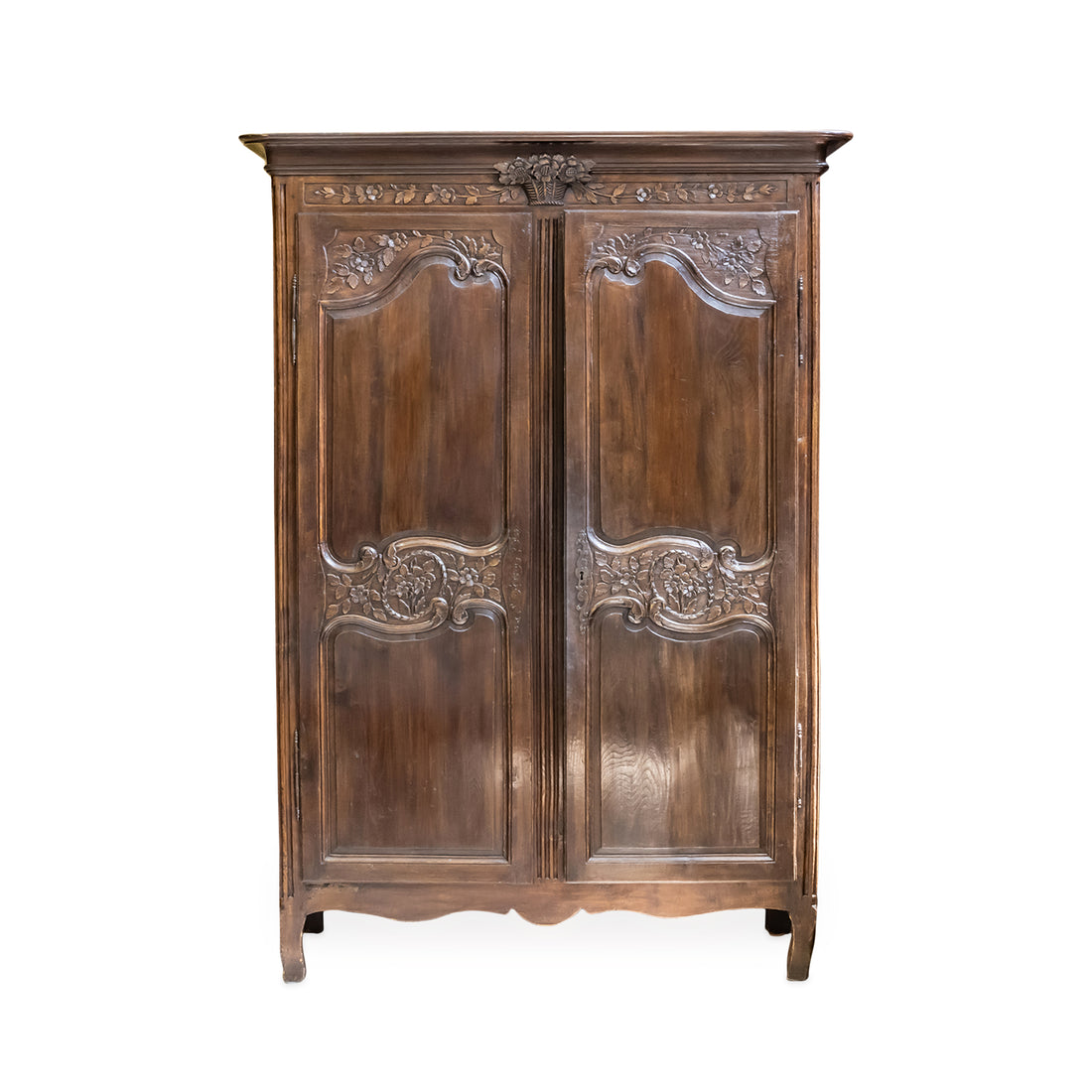 Vintage Louis Style Oak Armoire