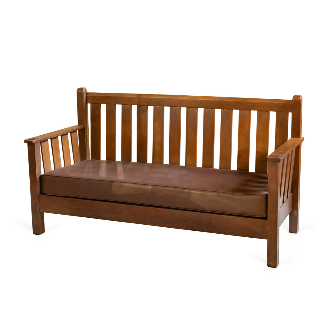 Vintage Mission Oak Sofa Bench