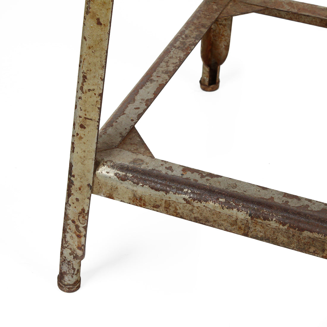 Vintage Painted Steel Stool
