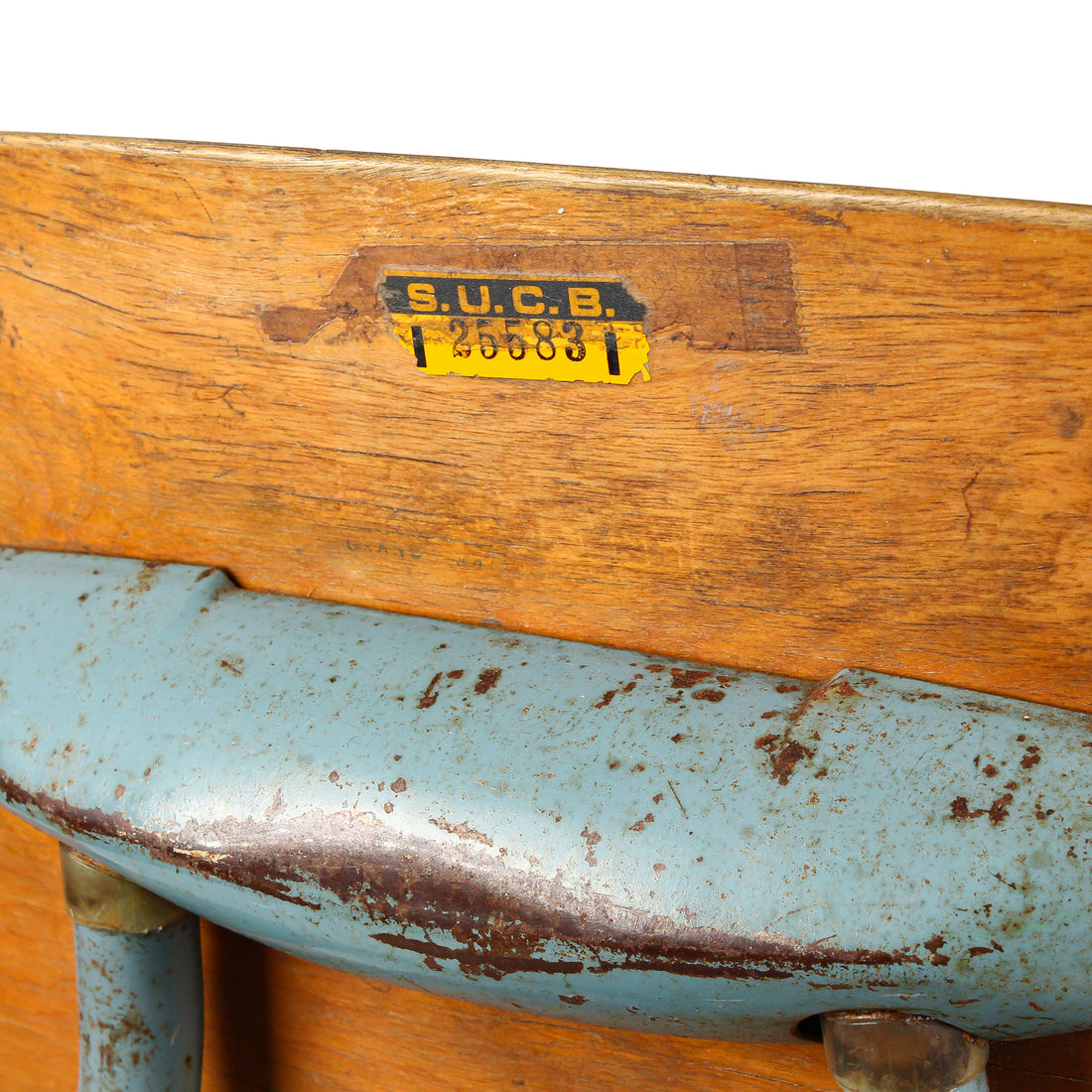 Vintage Plywood & Steel Drafting Chair