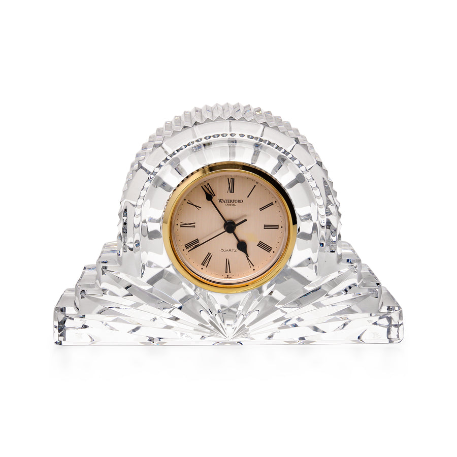 WATERFORD Crystal Cottage Clock
