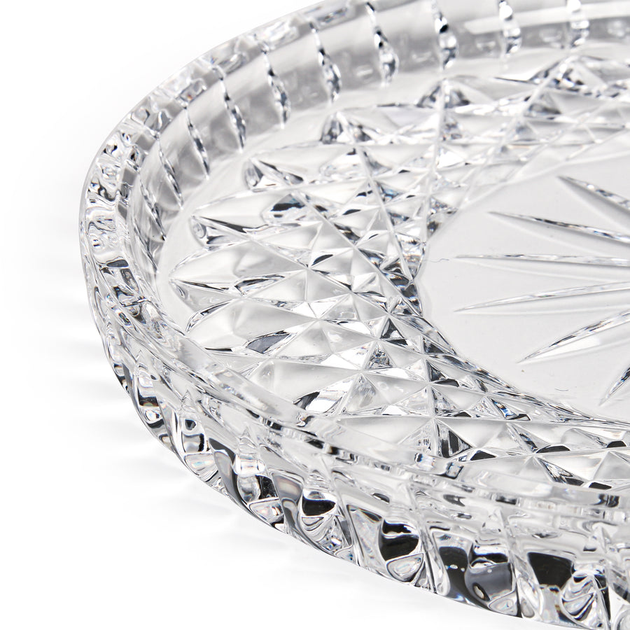 WATERFORD Crystal Round Vanity Tray