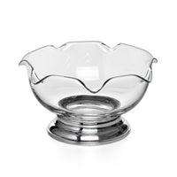 WEB SILVER CO. Sterling Silver Base Crystal Bowl