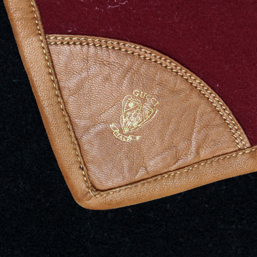 GUCCI Equestrian Throw Blanket - Wool & Leather